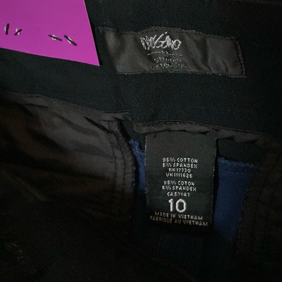 NWT MOSSIMO Mid-rise Fitted Hip & Thigh Ankle Crop Officer Blue Pants Size 10 - Picture 3 of 14